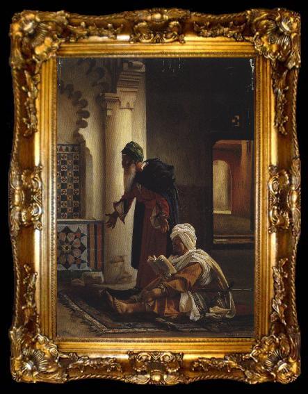 framed  Nouy, Jean Lecomte du Arabs at Prayer, ta009-2